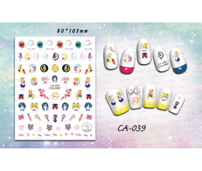 3D Nail Stickers | Trend stickers| CA-039